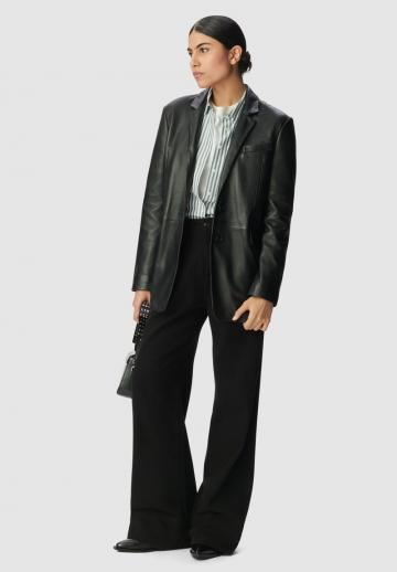 Кожаное пальто