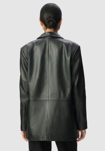 Кожаное пальто