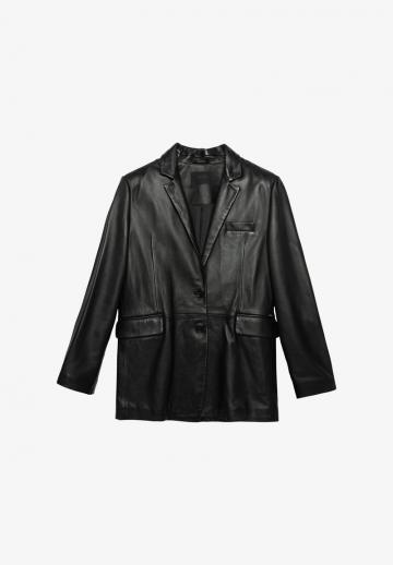 Кожаное пальто