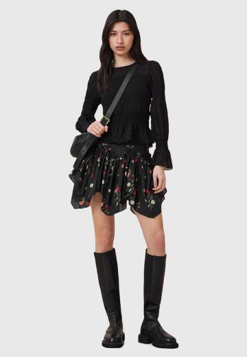 Юбка с воланами