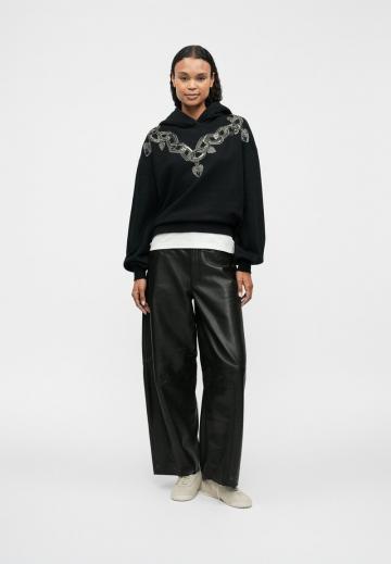 Пуловер с капюшоном