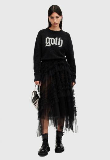 Длинный пуловер