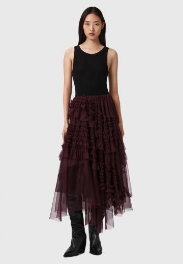 Юбка с воланами