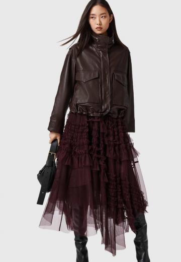 Юбка с воланами