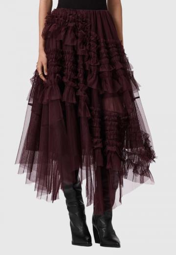 Юбка с воланами