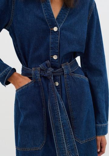 Джинсовое платье