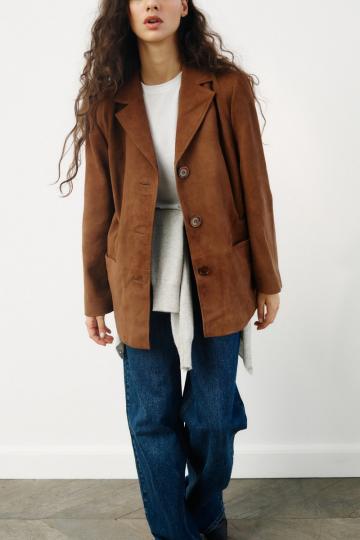 Кожаное пальто