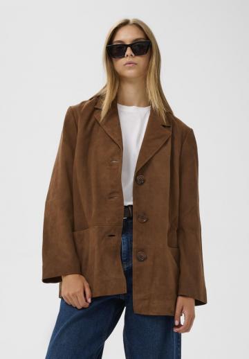 Кожаное пальто