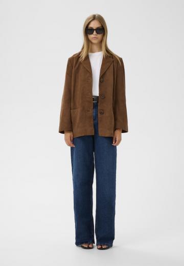 Кожаное пальто