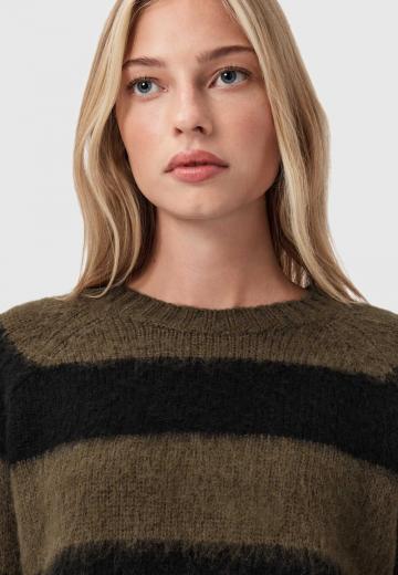 Пуловер в полоску