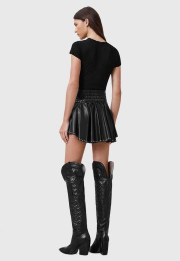 Кожаная юбка