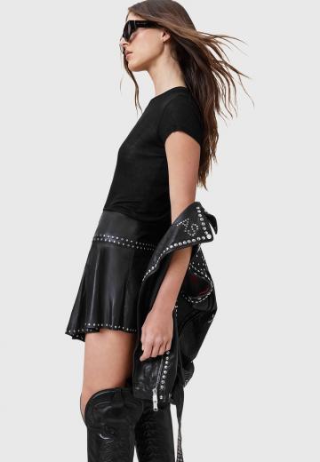 Кожаная юбка