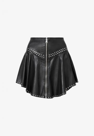 Кожаная юбка