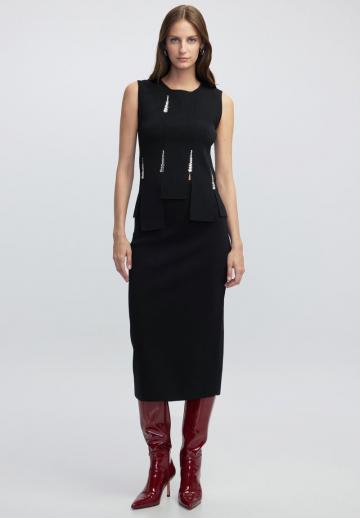 Пуловер без рукавов