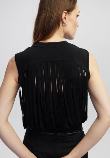 Пуловер без рукавов