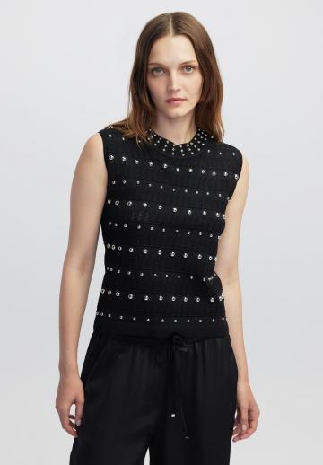 Пуловер без рукавов