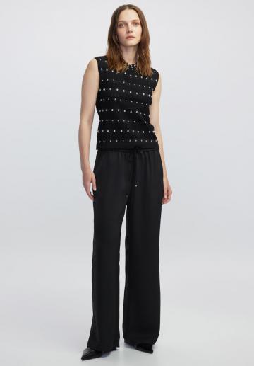 Пуловер без рукавов