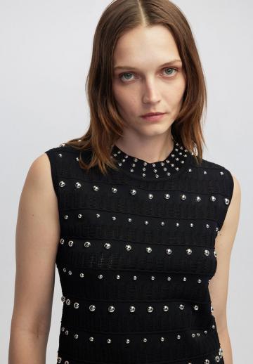 Пуловер без рукавов