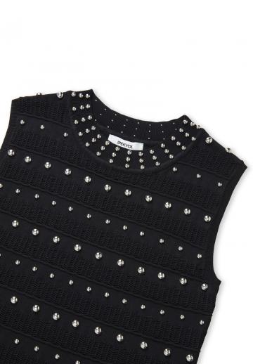 Пуловер без рукавов