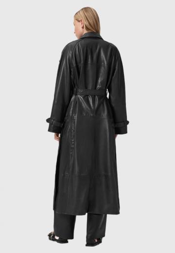 Кожаное пальто
