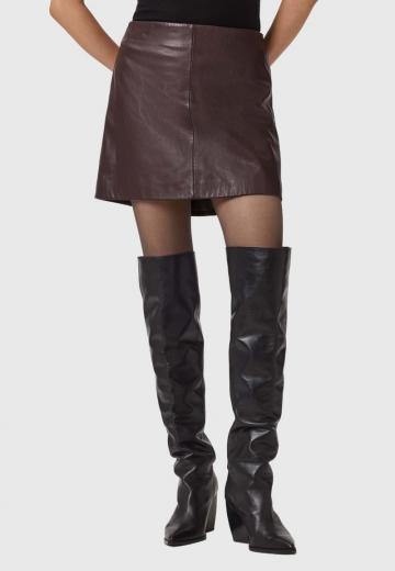 Кожаная юбка