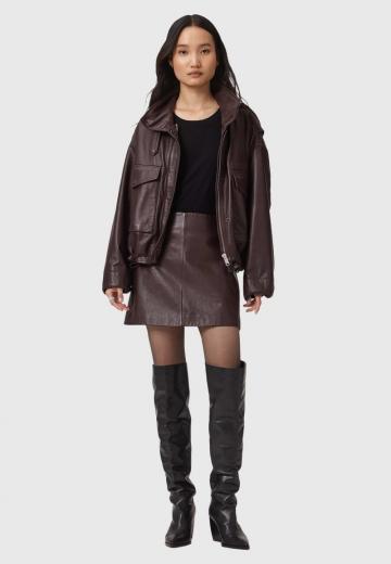 Кожаная юбка