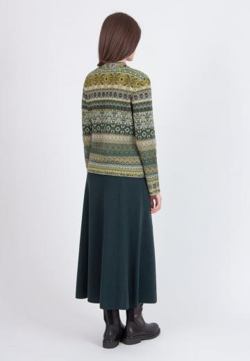 Жаккардовая вязаная кофта