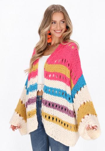 Жаккардовая вязаная кофта