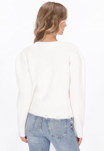 Жаккардовая вязаная кофта