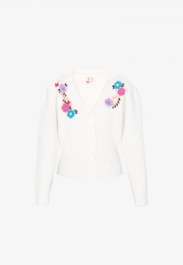 Жаккардовая вязаная кофта