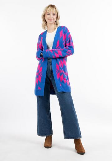 Жаккардовая вязаная кофта