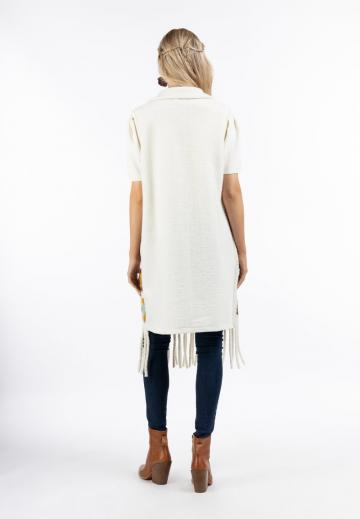 Вязаный жилет