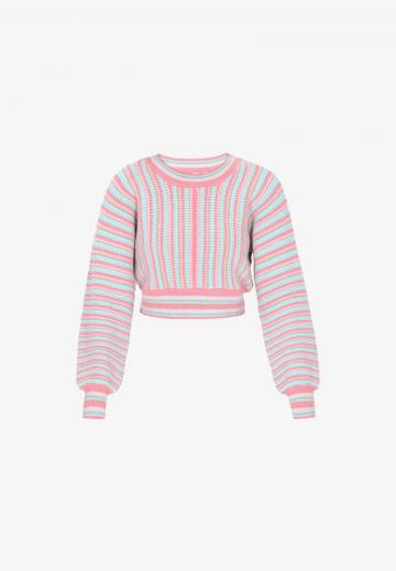 Пуловер в полоску