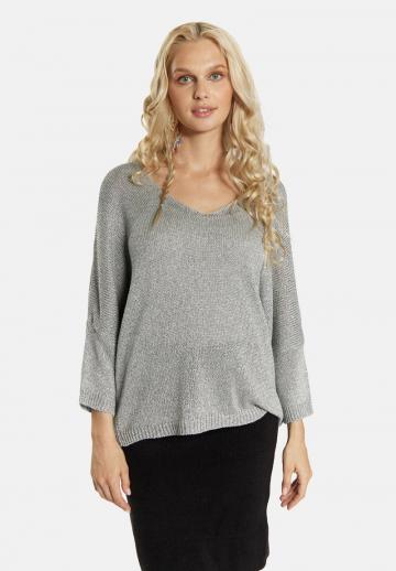 Пуловер с рукавом три четверти