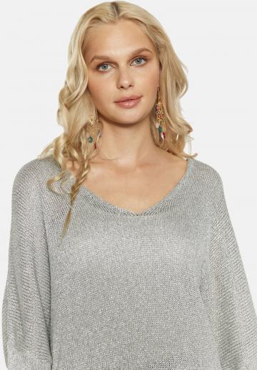 Пуловер с рукавом три четверти