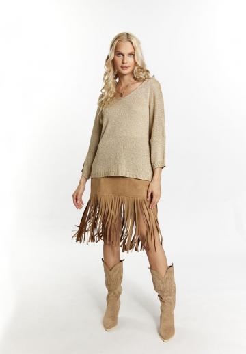 Пуловер с рукавом три четверти