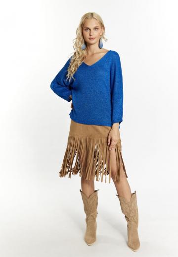 Пуловер с рукавом три четверти