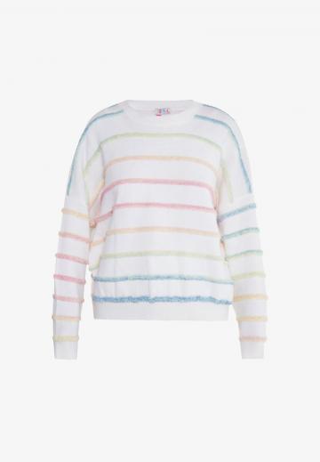 Пуловер в полоску