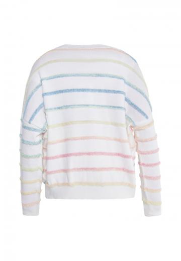 Пуловер в полоску