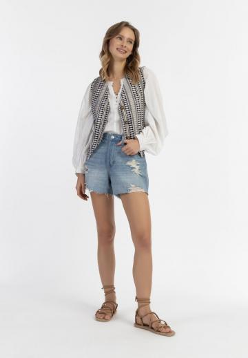 Джинсовая жилетка