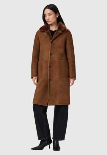 Пальто из искусственной кожи