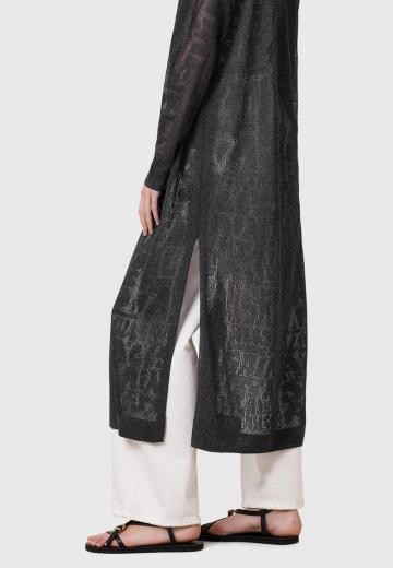 Длинный жилет