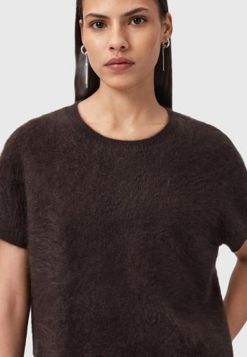 Пуловер с коротким рукавом