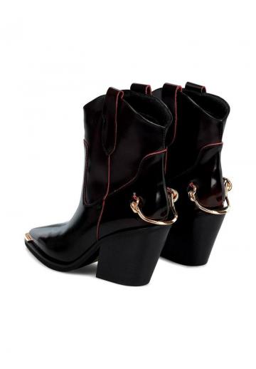 Полусапожки на высоком каблуке