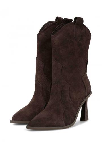 Полусапожки на высоком каблуке