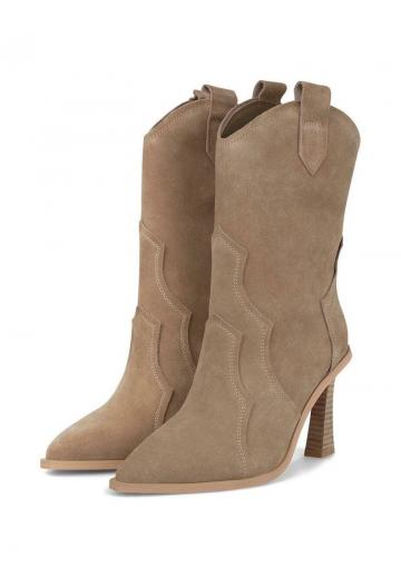 Полусапожки на высоком каблуке