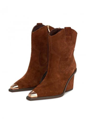 Полусапожки на высоком каблуке