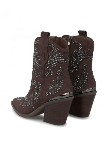 Полусапожки на высоком каблуке