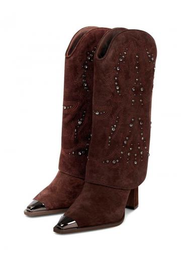 Полусапожки на высоком каблуке