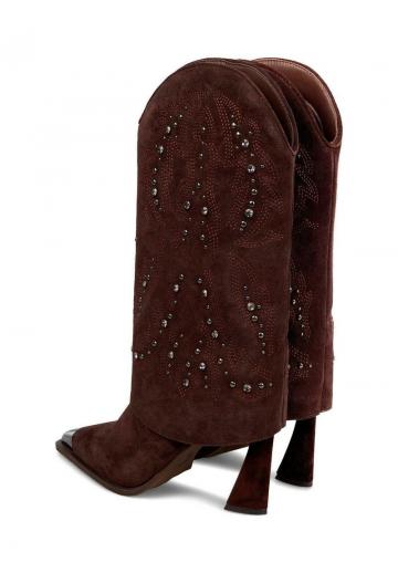 Полусапожки на высоком каблуке